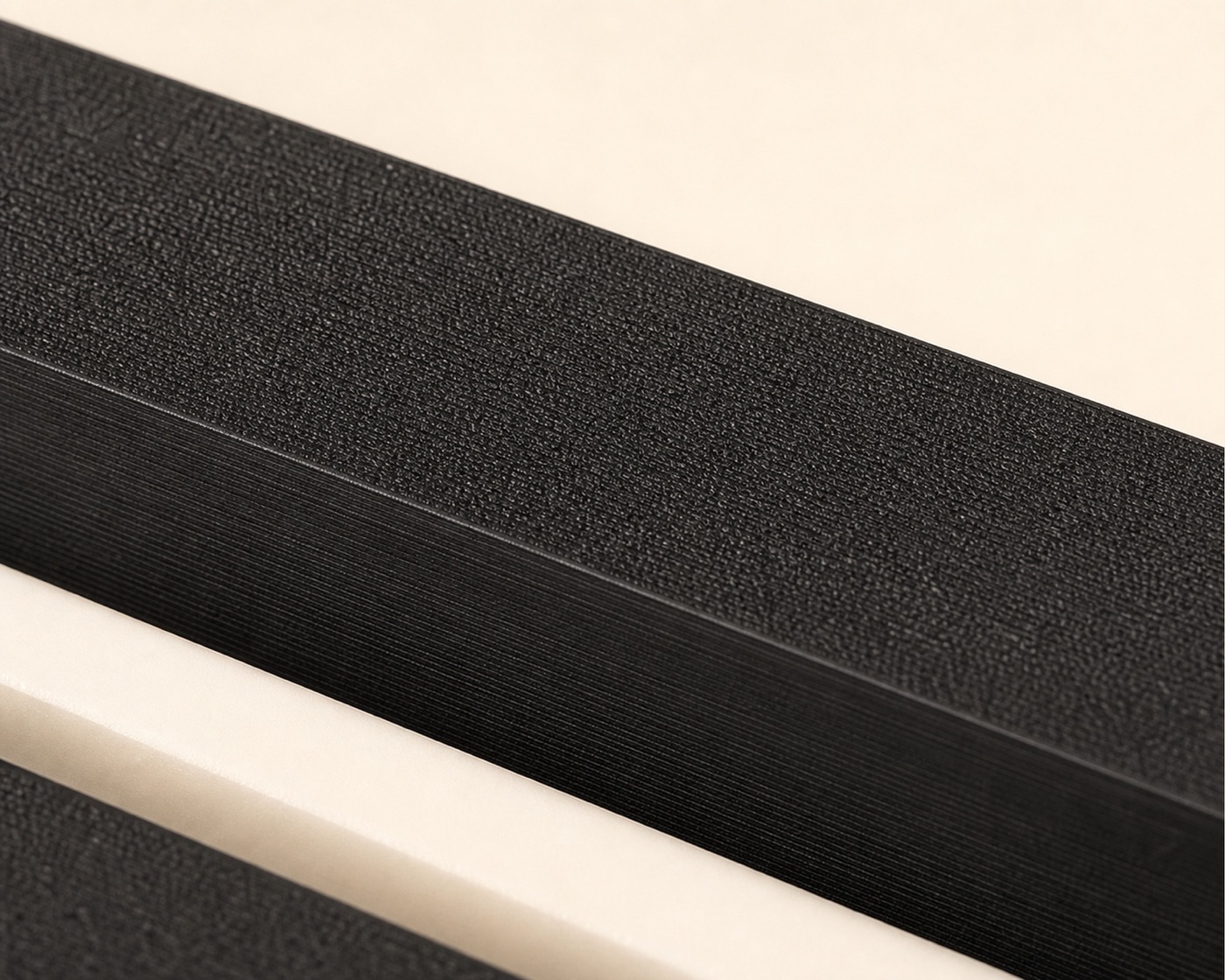 Macro detail of the textured matte print surface