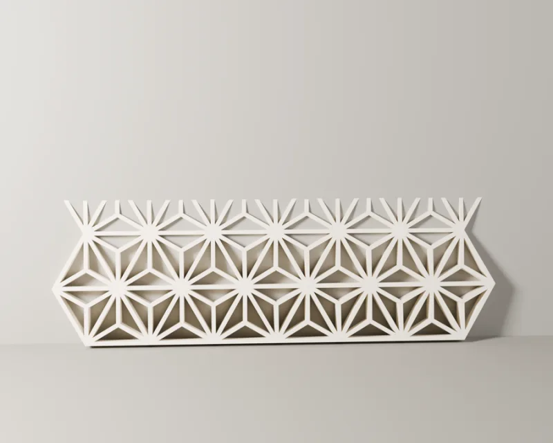 Kumiko Pattern Studio software showing a triangular lattice design